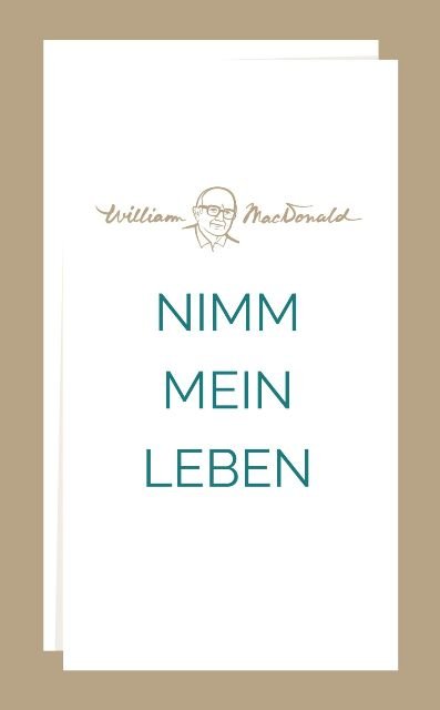 Nimm mein Leben